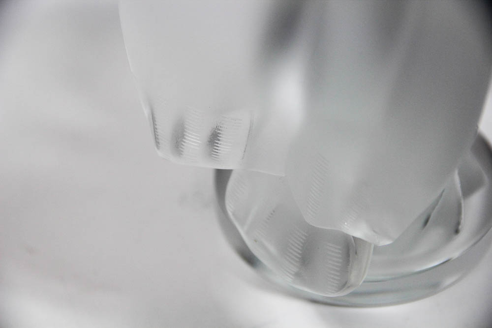 Lalique Lovebirds Crystal Figurine