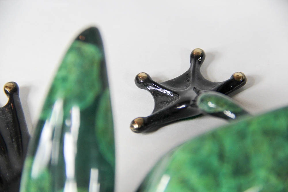 "Frogman" Tim Cotterill Limited Edition Bronze Frog Sculpture