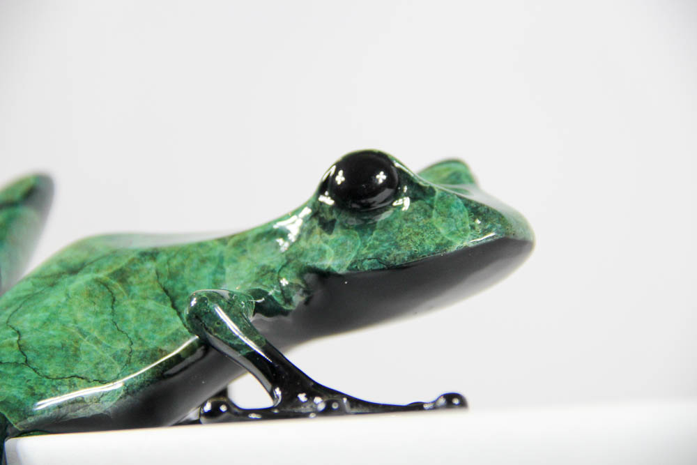 "Frogman" Tim Cotterill Limited Edition Bronze Frog Sculpture