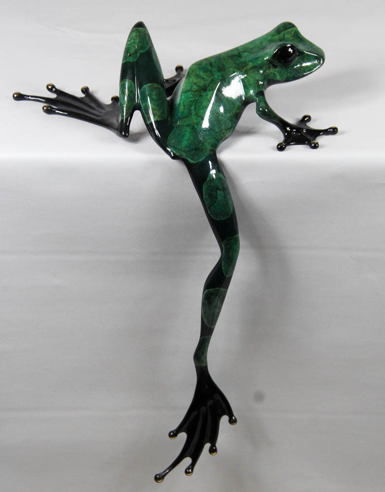 "Frogman" Tim Cotterill Limited Edition Bronze Frog Sculpture