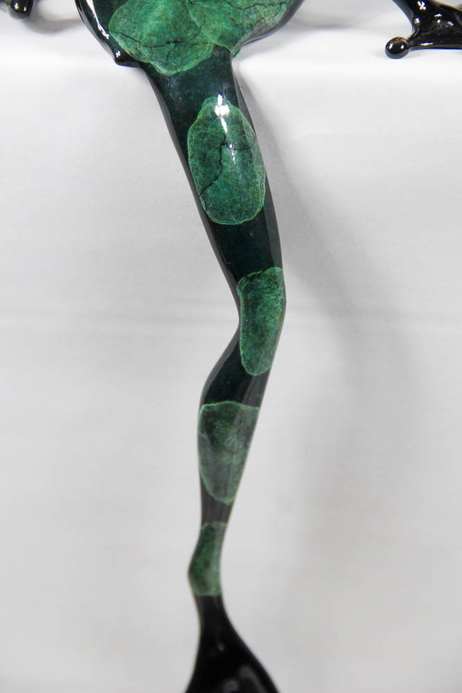 "Frogman" Tim Cotterill Limited Edition Bronze Frog Sculpture