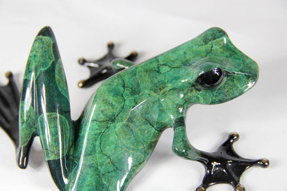 "Frogman" Tim Cotterill Limited Edition Bronze Frog Sculpture