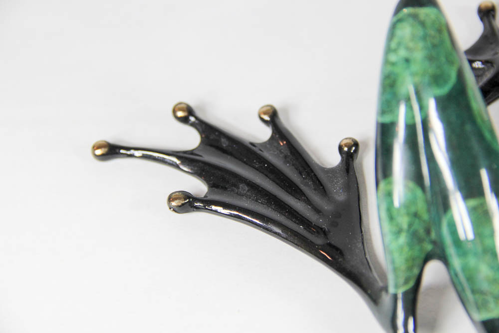 "Frogman" Tim Cotterill Limited Edition Bronze Frog Sculpture