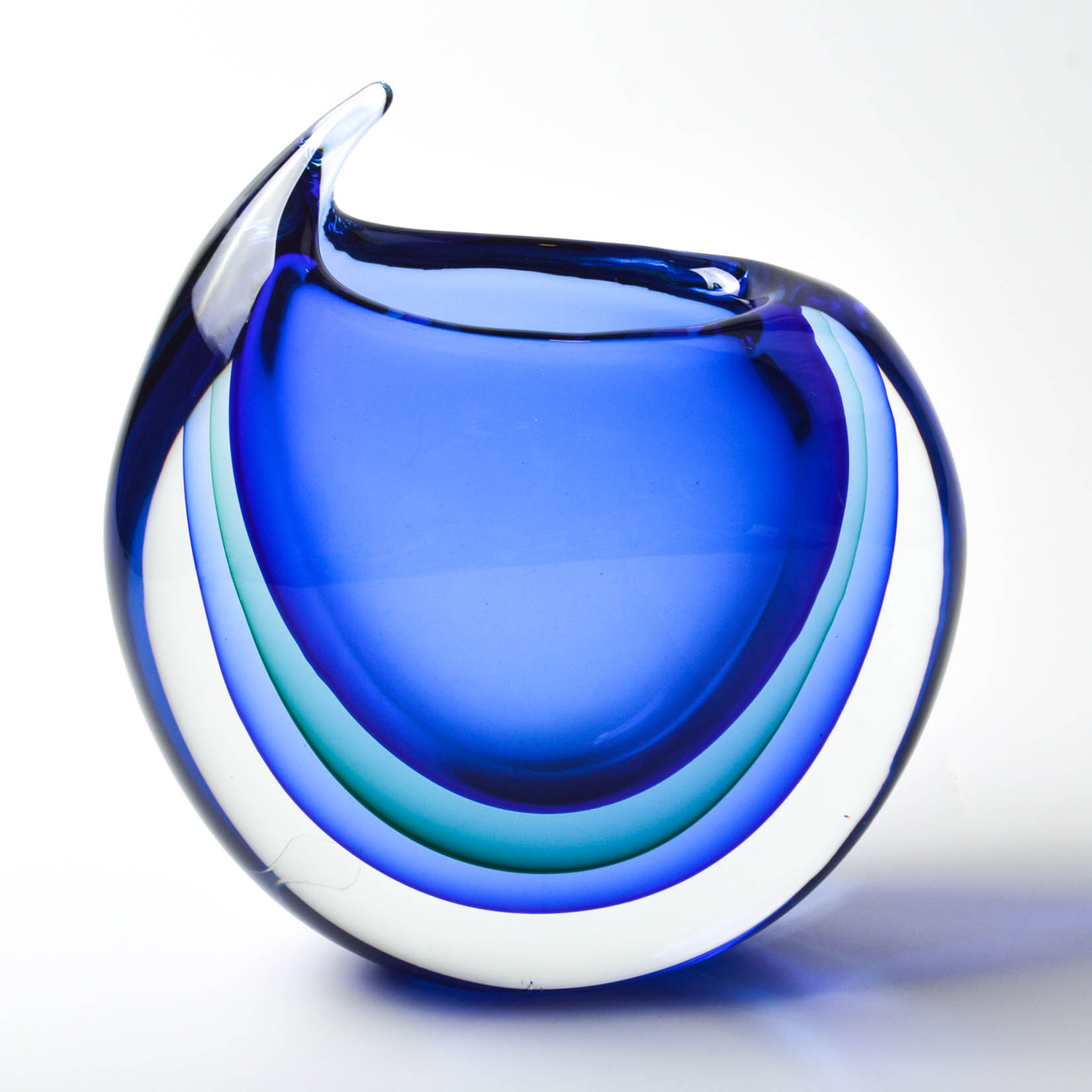 Vase En Verre De Murano Et Sommerso Par Michele Onesto Pour Made Murano Glass 2019
