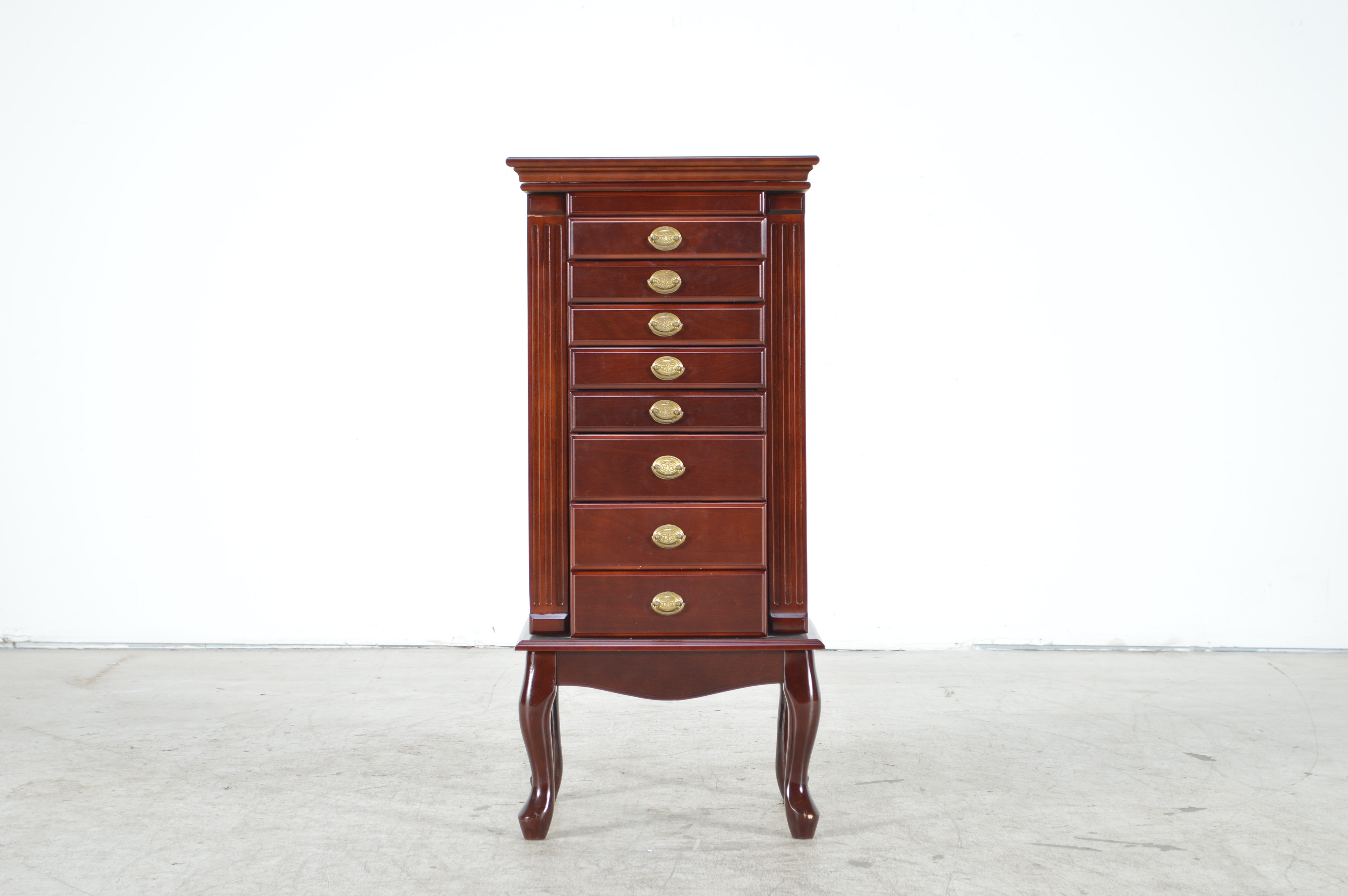Queen Anne Style Jewelry Armoire