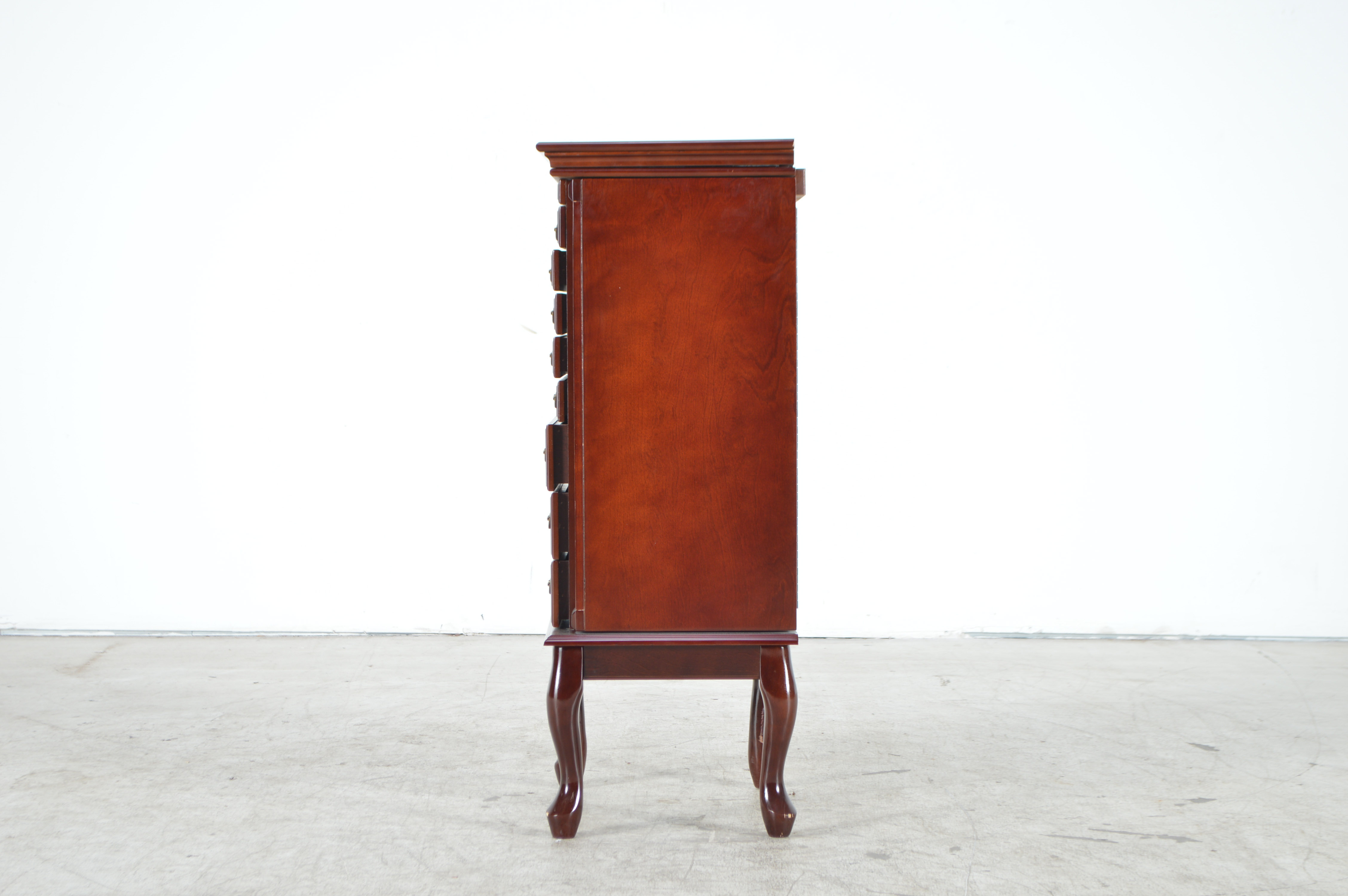 Queen Anne Style Jewelry Armoire