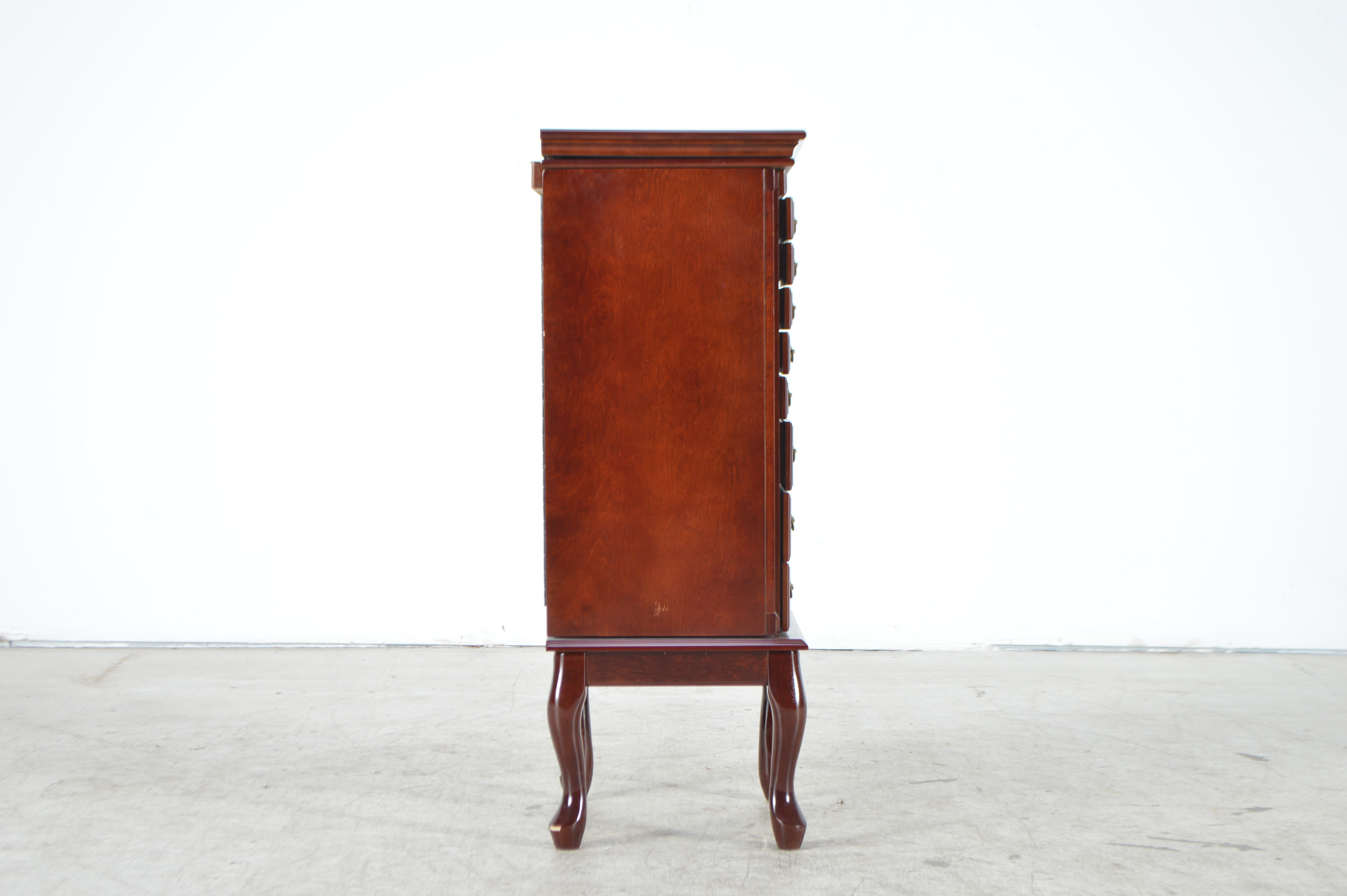 Queen Anne Style Jewelry Armoire