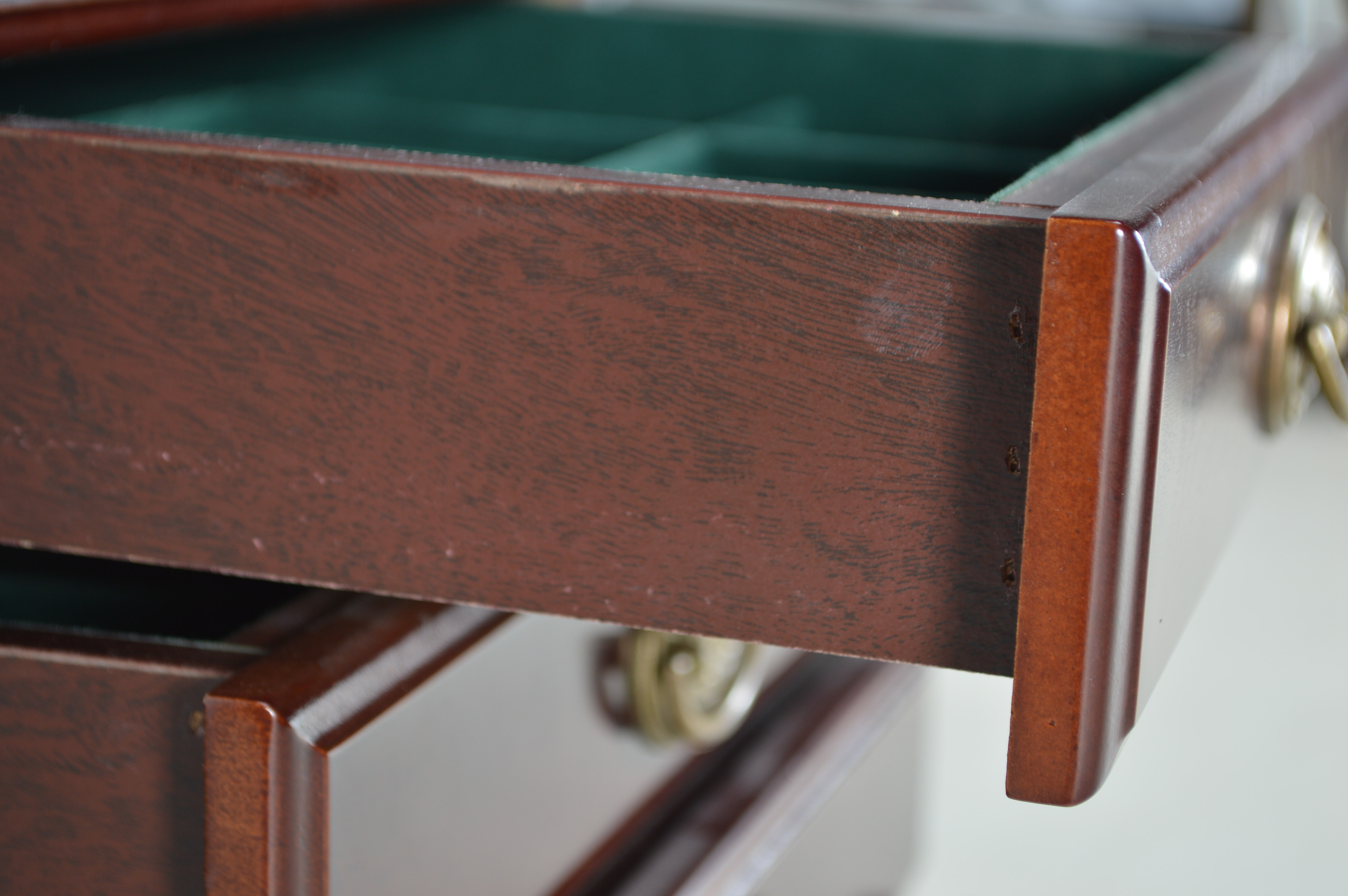 Queen Anne Style Jewelry Armoire