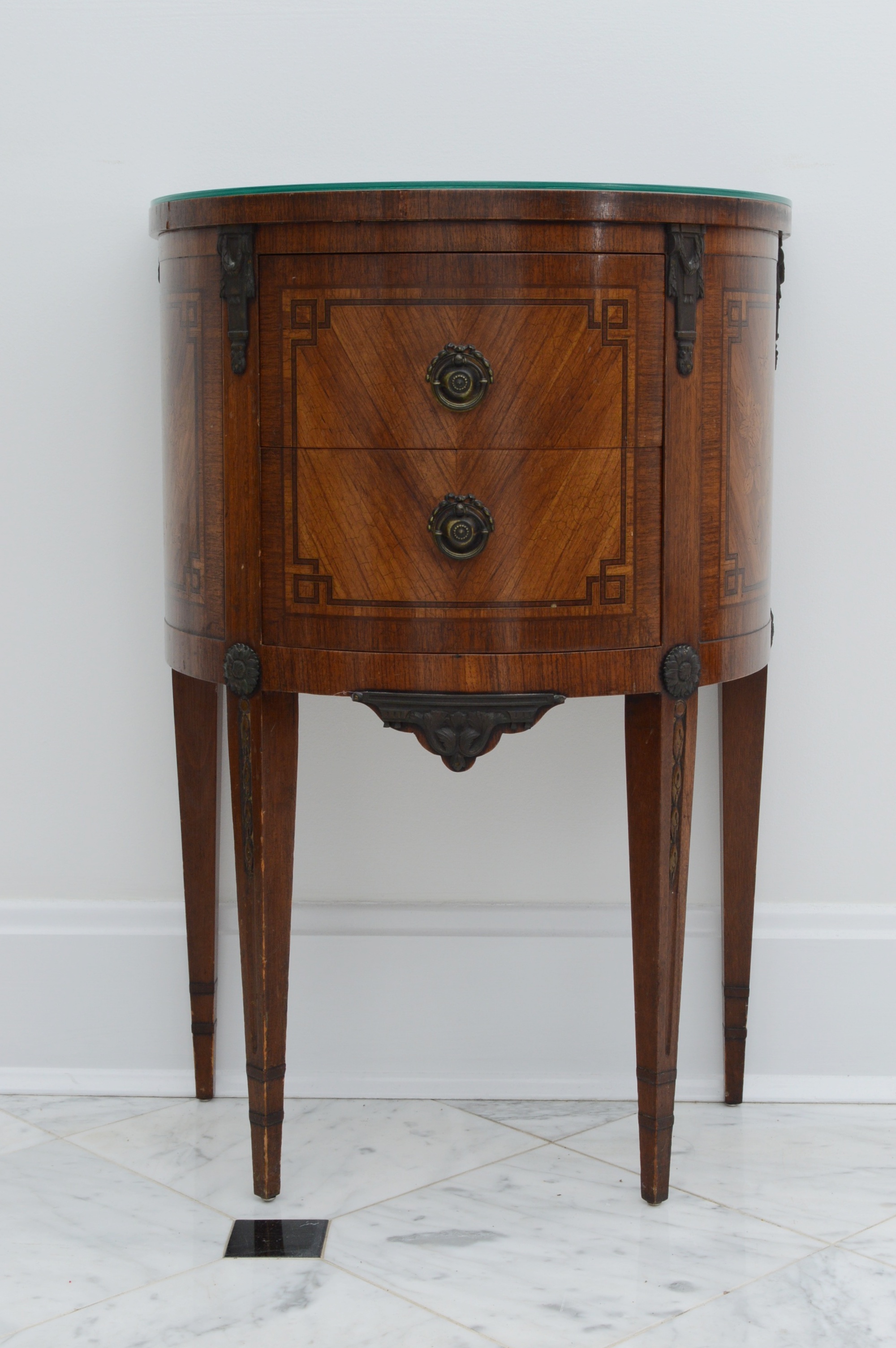 Antique Demilune Table Made by Robert W. Irwin Company (C.1930)