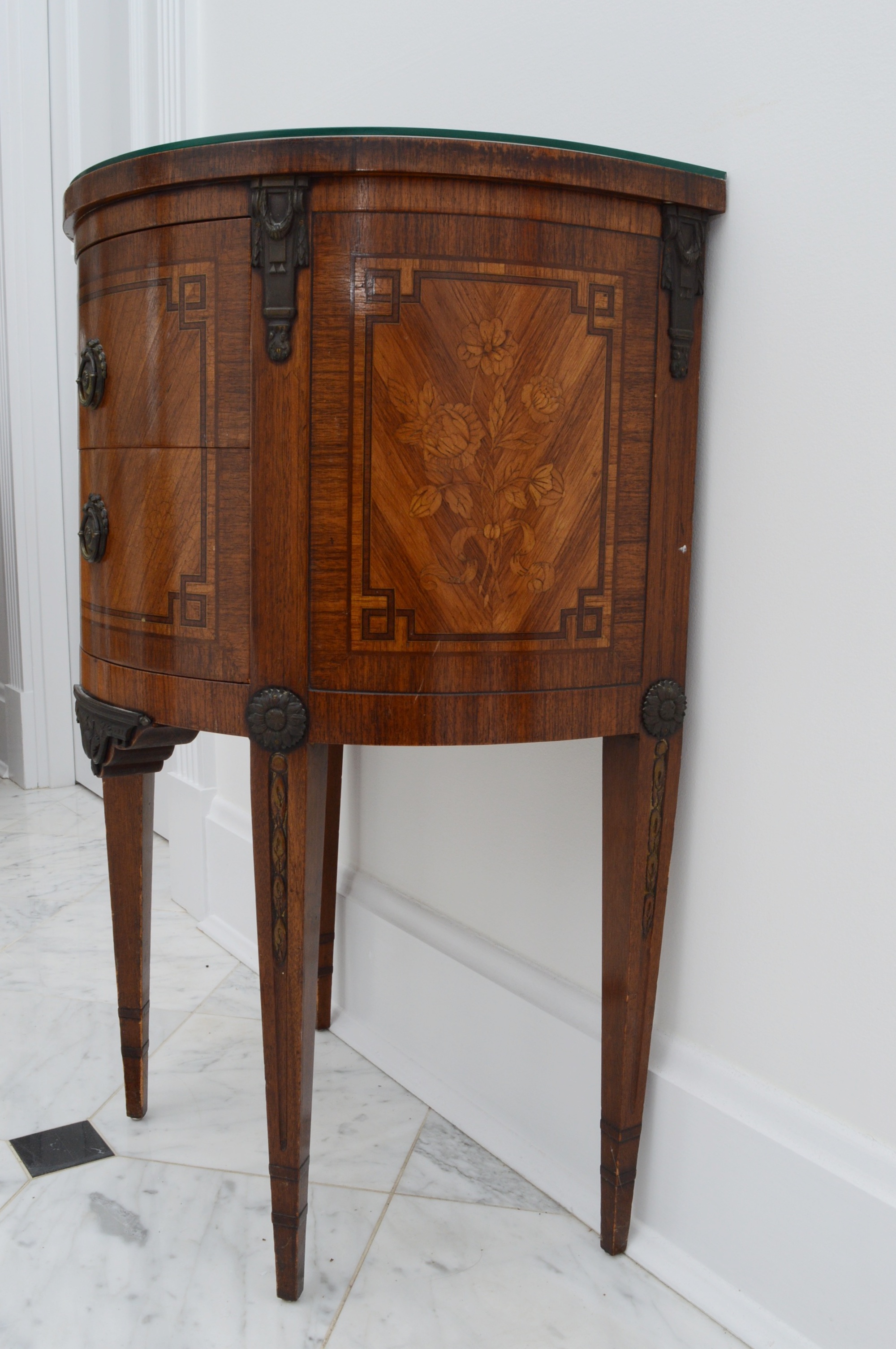 Antique Demilune Table Made by Robert W. Irwin Company (C.1930)