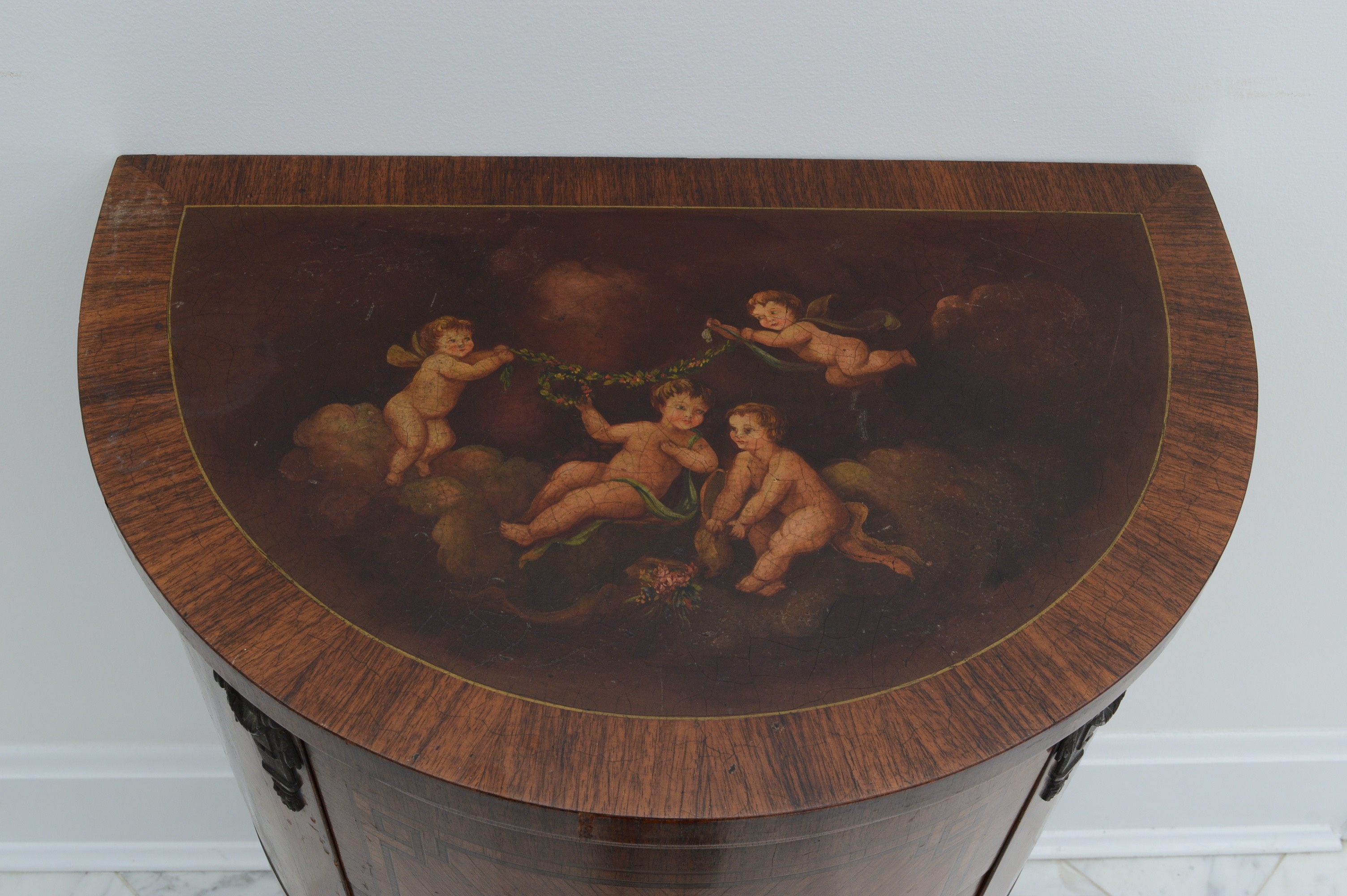 Antique Demilune Table Made by Robert W. Irwin Company (C.1930)