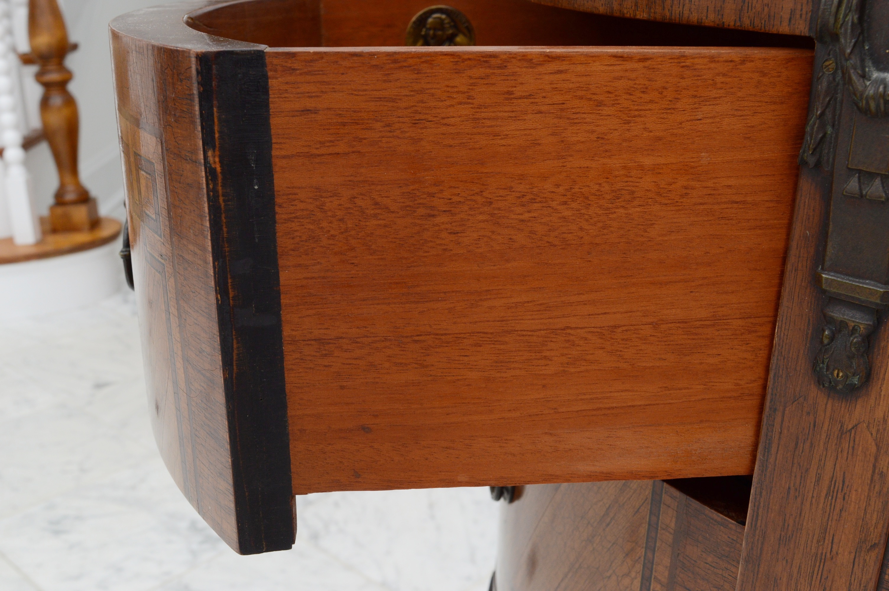 Antique Demilune Table Made by Robert W. Irwin Company (C.1930)