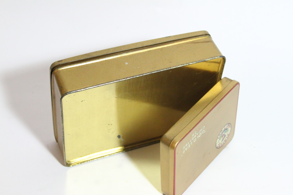 Players Navy Cut Gold Leaf Cigarette Tins