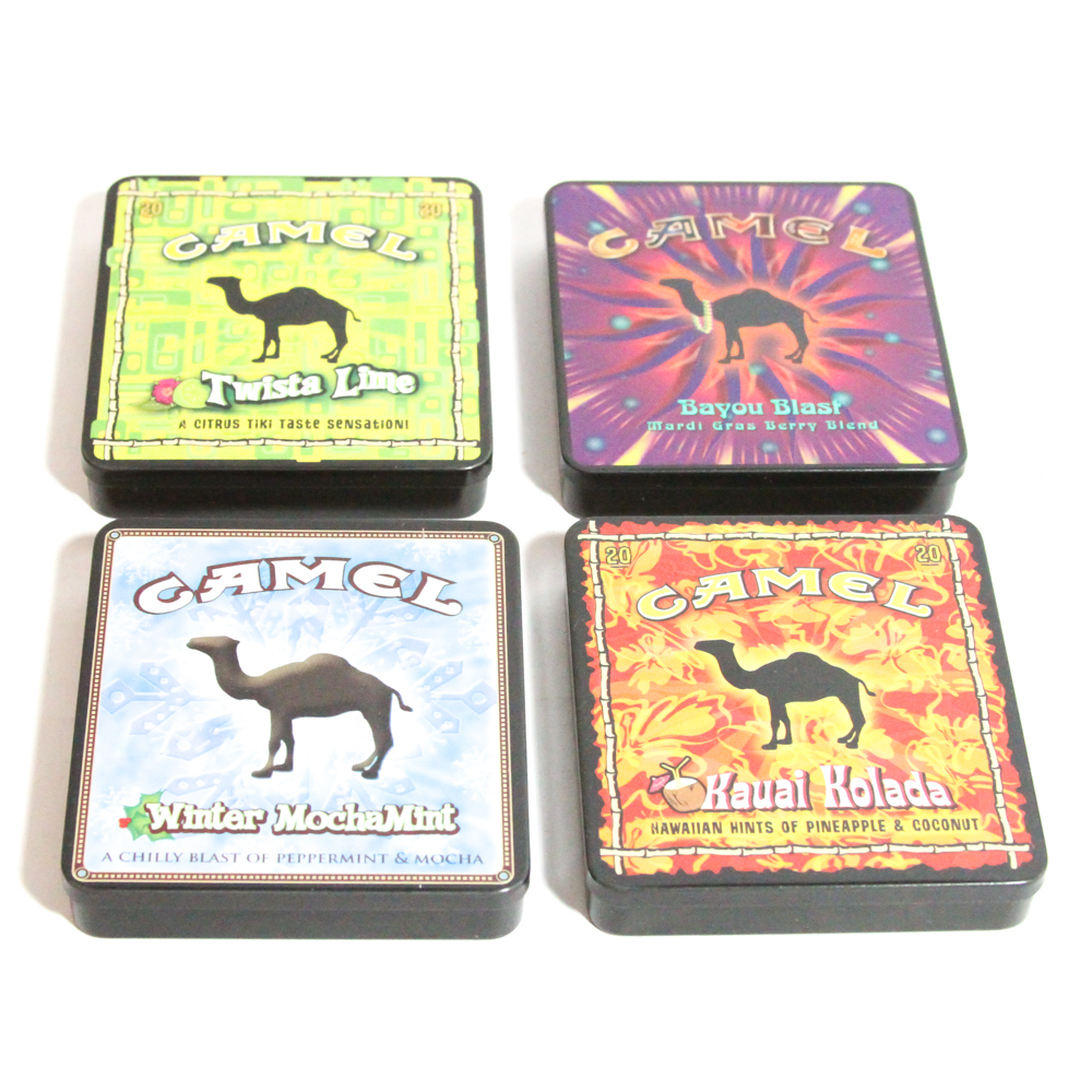 Four Camel Exotic Blends Cigarette Tins