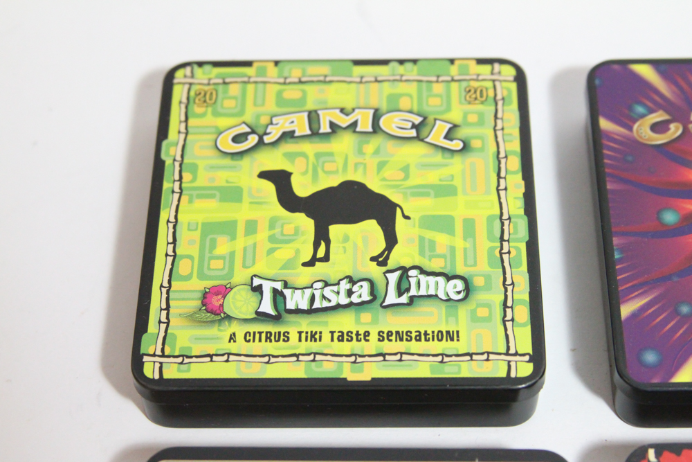 Four Camel Exotic Blends Cigarette Tins