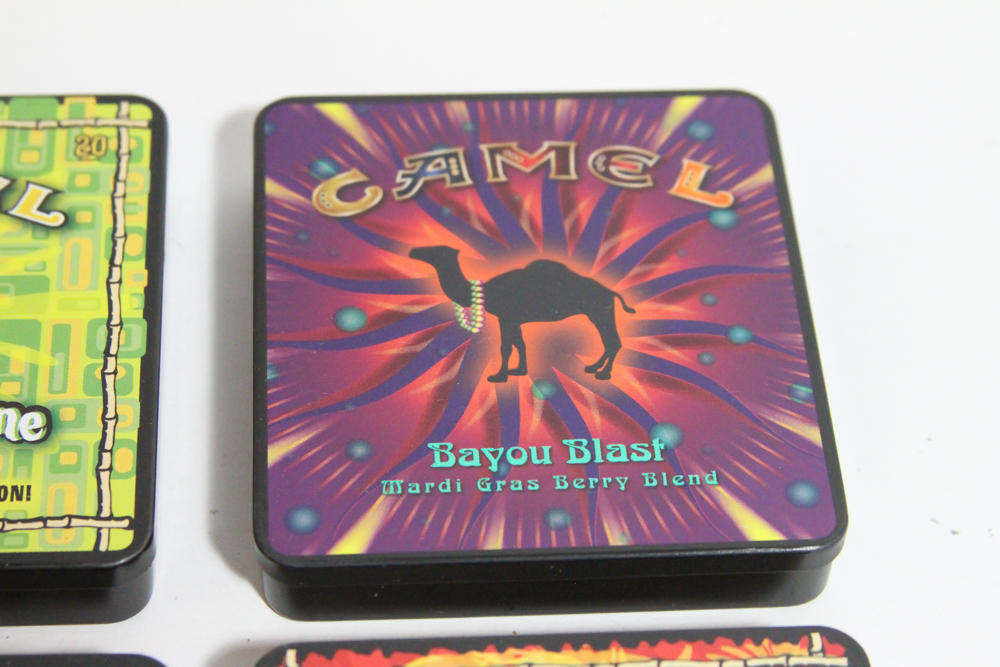 Four Camel Exotic Blends Cigarette Tins