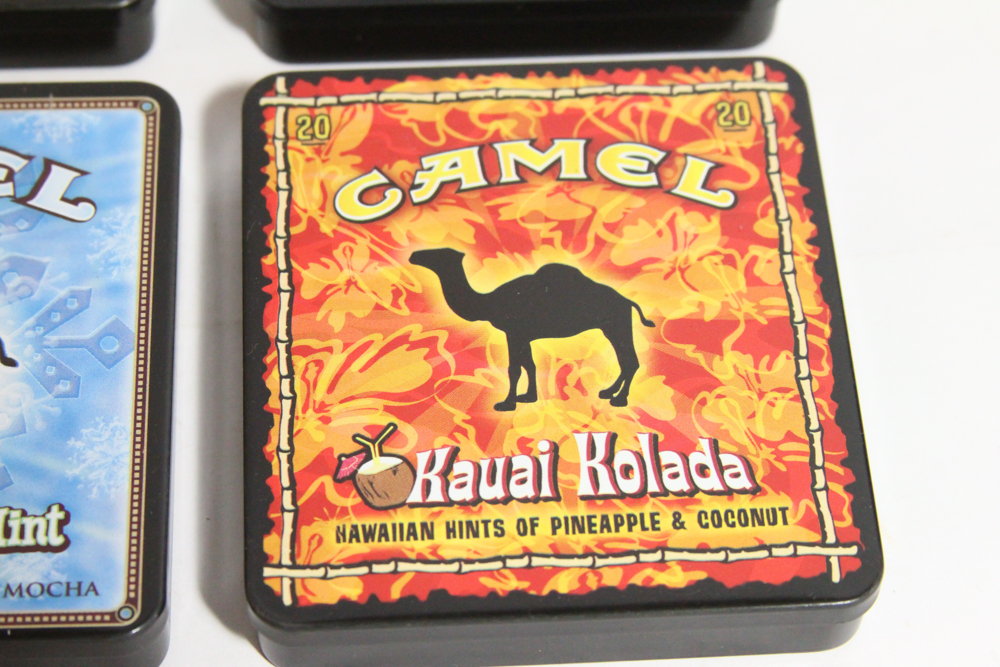 Four Camel Exotic Blends Cigarette Tins