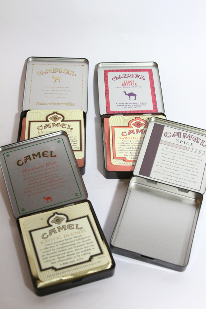 Camel Exotic Blends Cigarette Tins