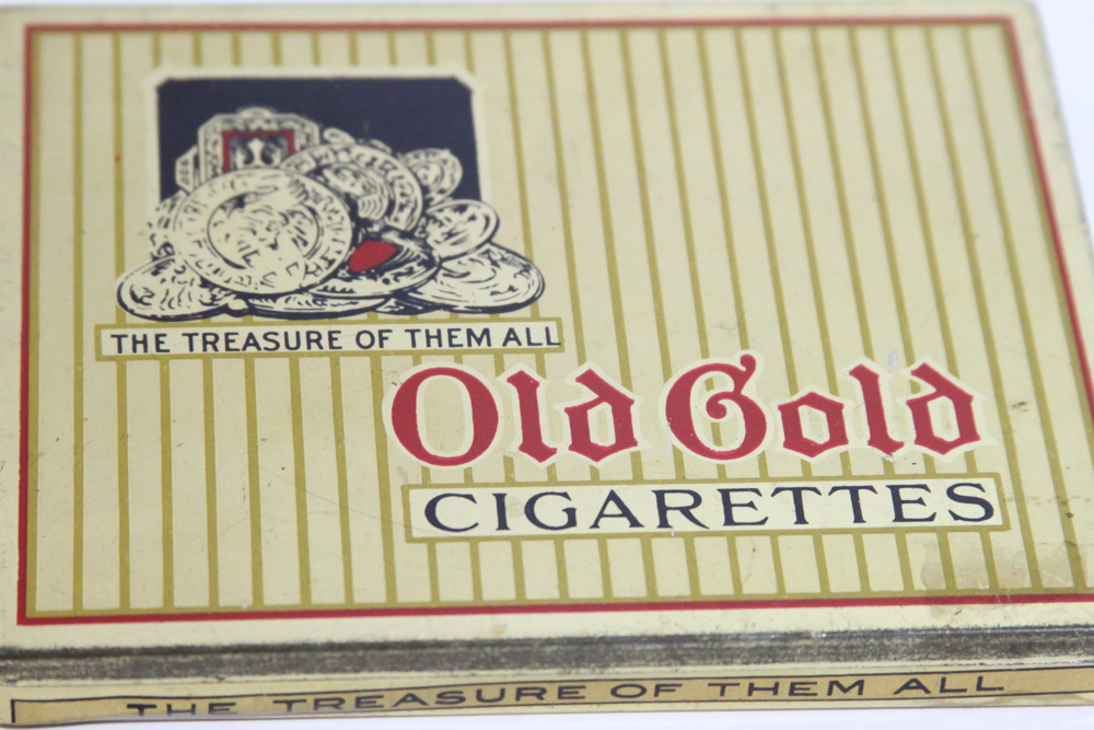 Vintage "Old Gold" Cigarette Tin
