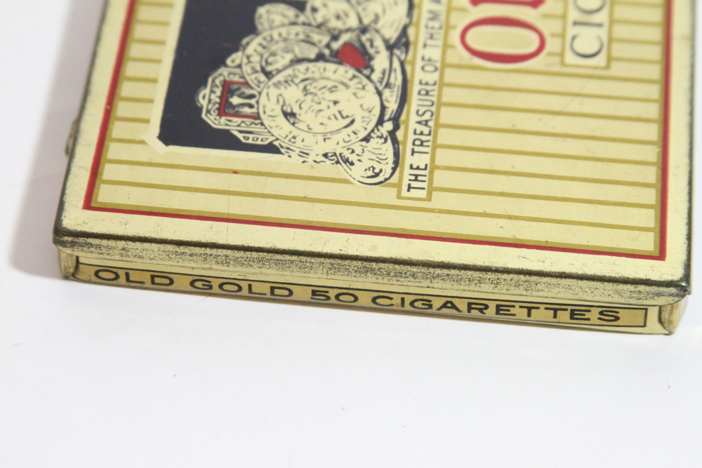 Vintage "Old Gold" Cigarette Tin