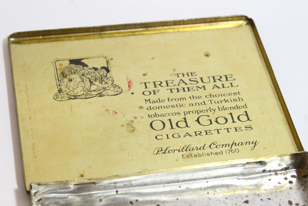Vintage "Old Gold" Cigarette Tin
