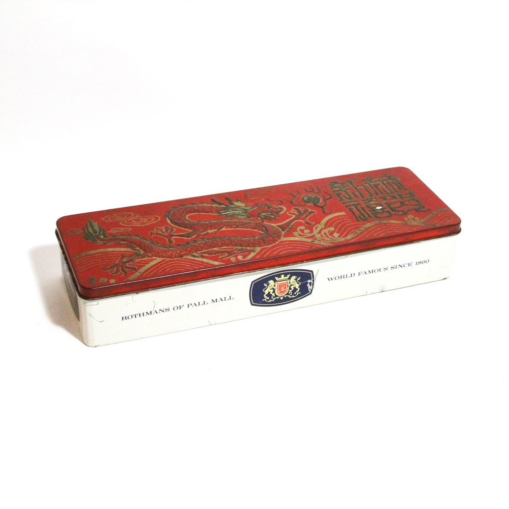 Rothmans of Pall Mall Cigarette Tin with Dragon Motif