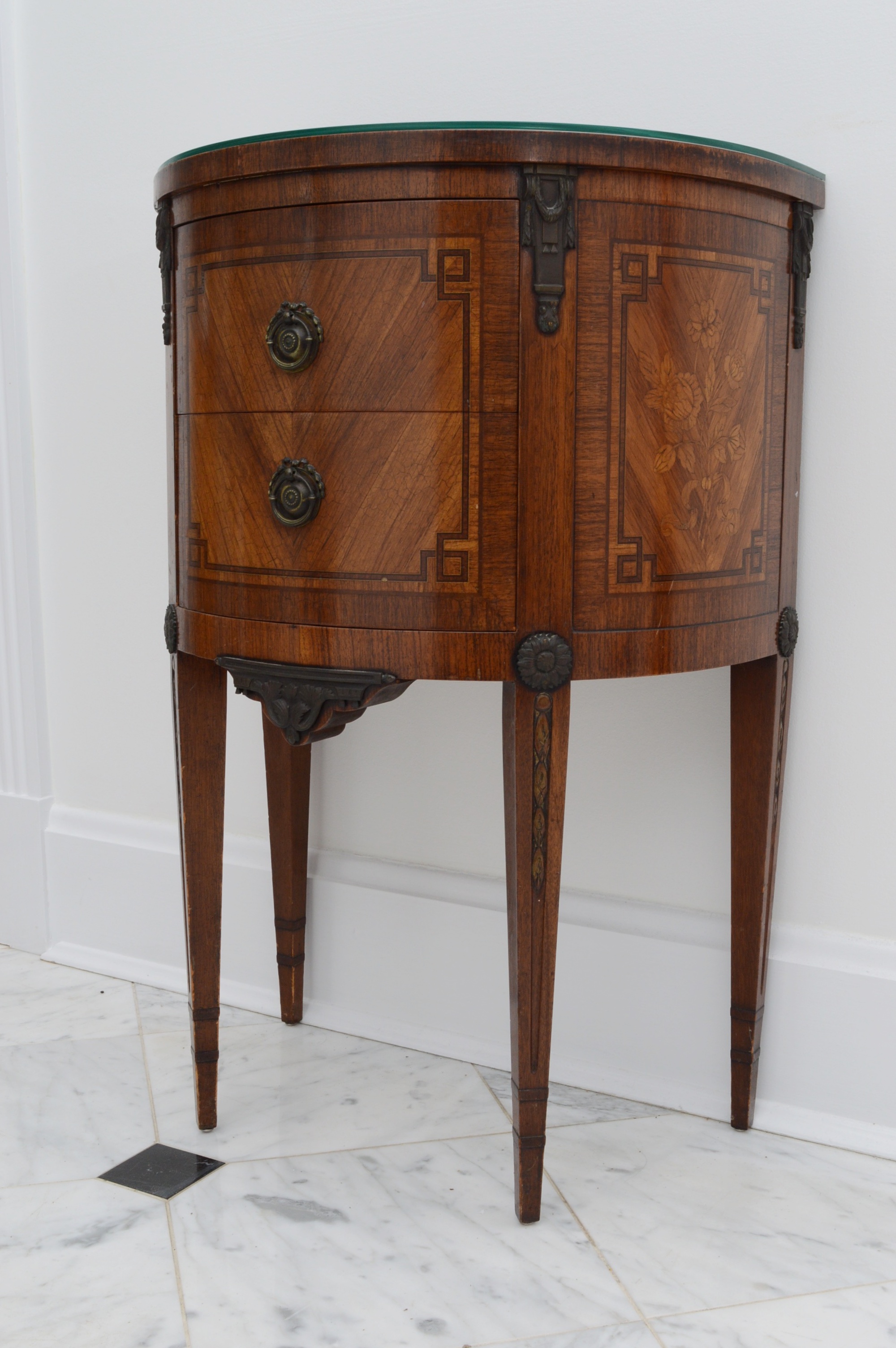 Antique Demilune Table Made by Robert W. Irwin Company (C.1930)