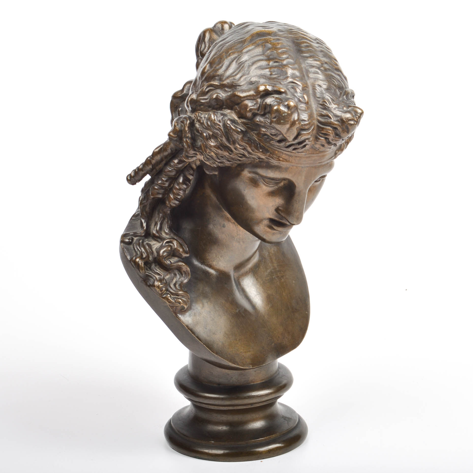 Bronze Finished Female Bust