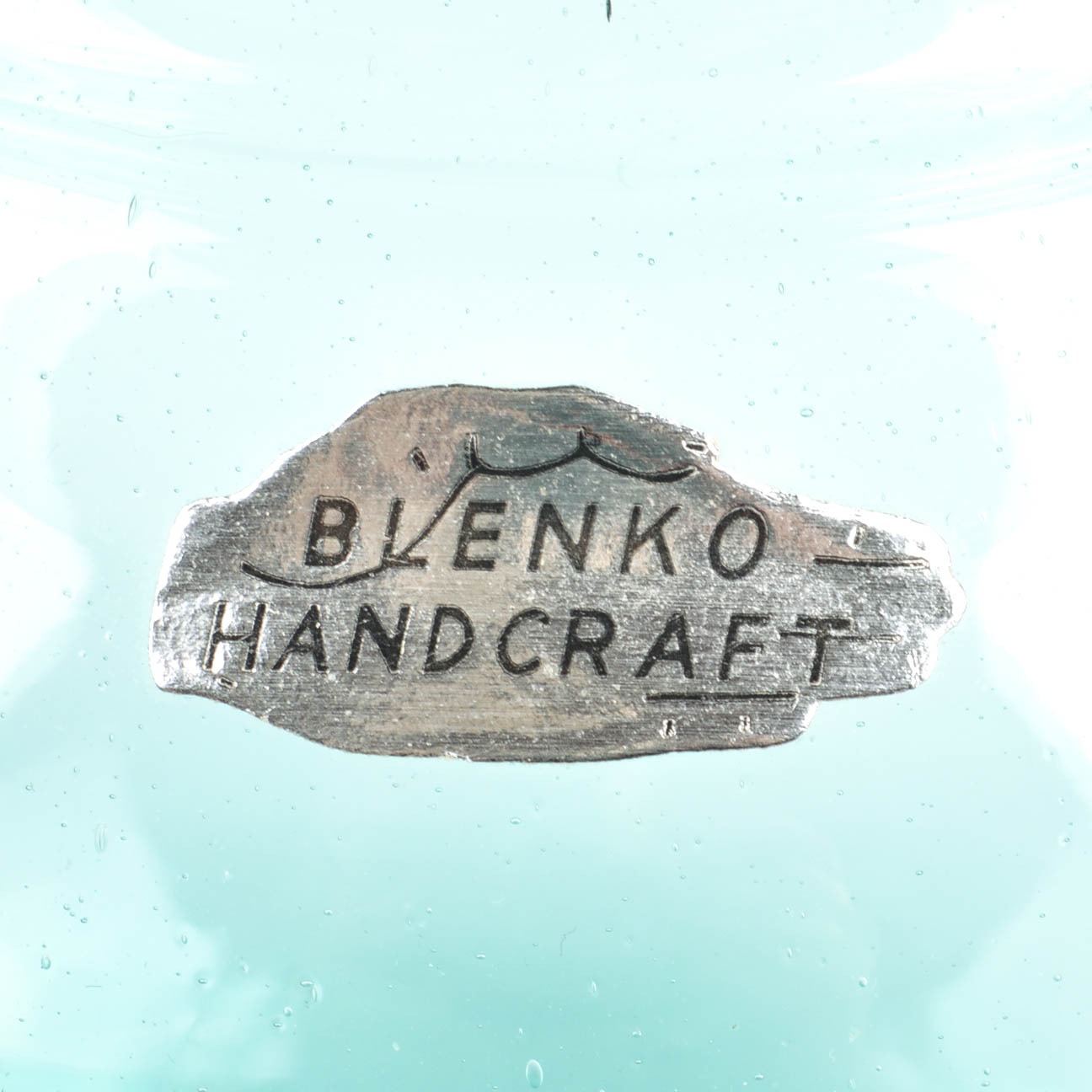 Two Vintage Blenko Glass Pitchers