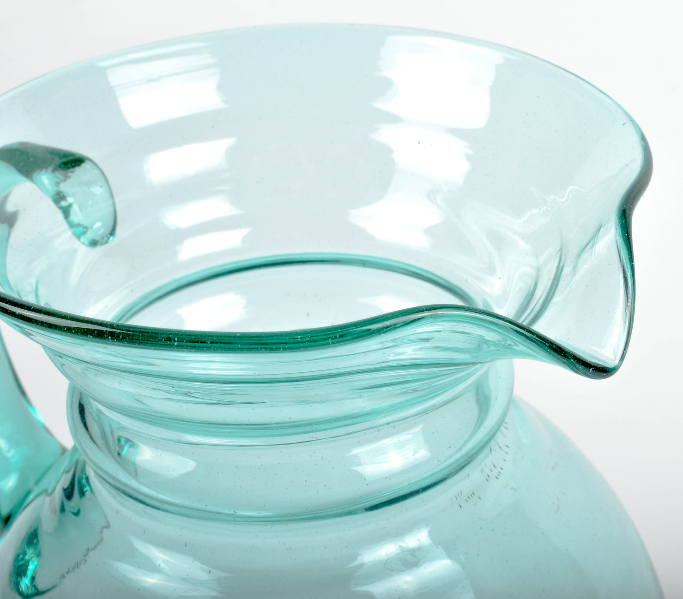 Two Vintage Blenko Glass Pitchers