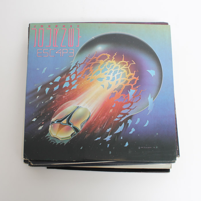 Journey LPs and Photo Book Including "Frontiers," "Greatest Hits"