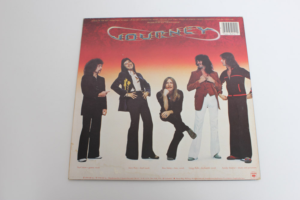 Journey LPs and Photo Book Including "Frontiers," "Greatest Hits"