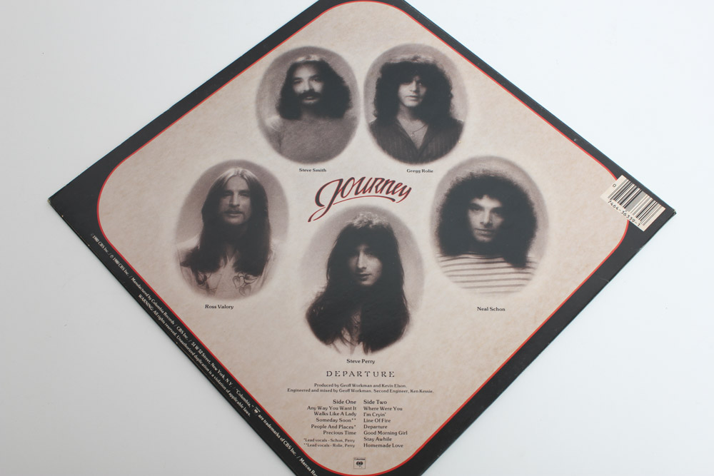 Journey LPs and Photo Book Including "Frontiers," "Greatest Hits"