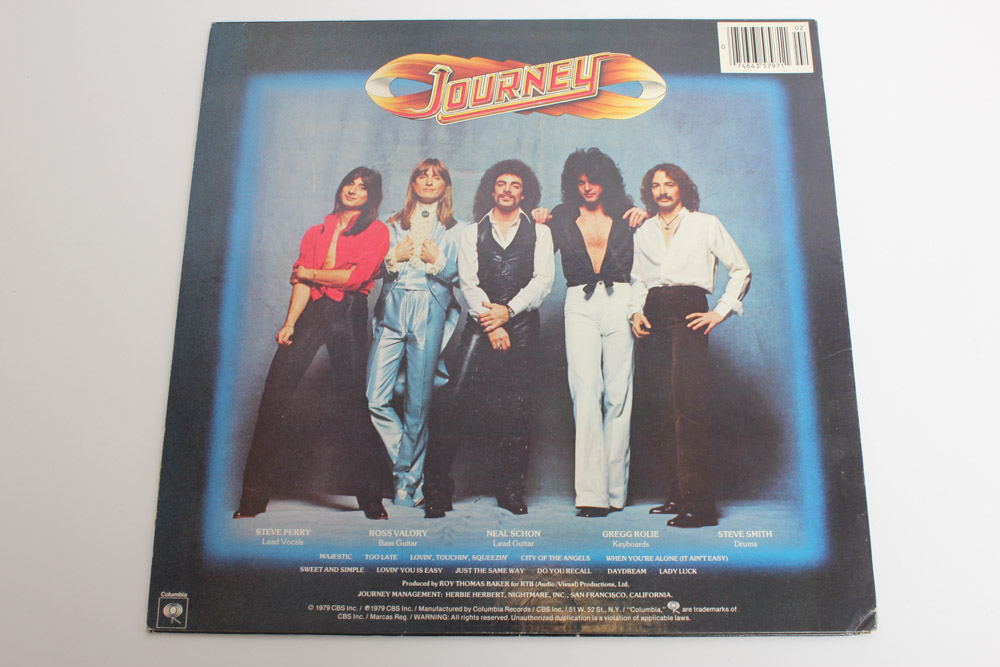 Journey LPs and Photo Book Including "Frontiers," "Greatest Hits"