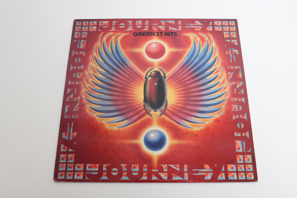 Journey LPs and Photo Book Including "Frontiers," "Greatest Hits"