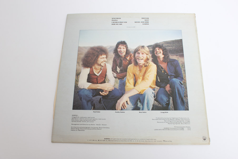 Journey LPs and Photo Book Including "Frontiers," "Greatest Hits"