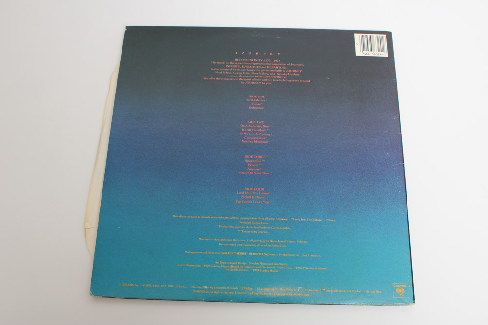 Journey LPs and Photo Book Including "Frontiers," "Greatest Hits"