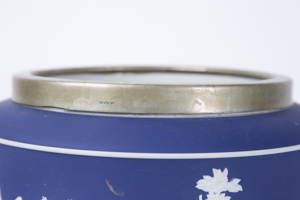 Adams Tunstall Dark Blue Jasperware Bowl