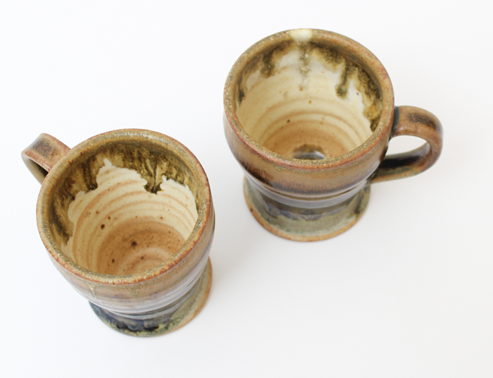 Pair of Pottery Mugs
