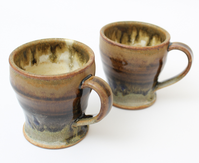 Pair of Pottery Mugs