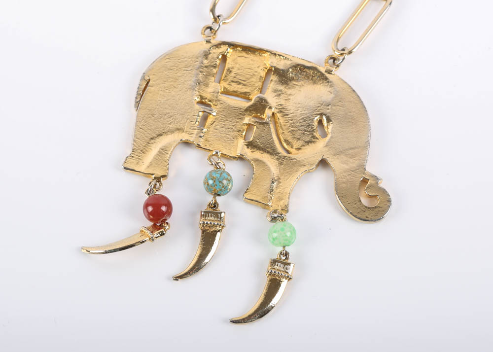 Vintage Lane Jewelry Chest of Gold Tone Costume Jewelry