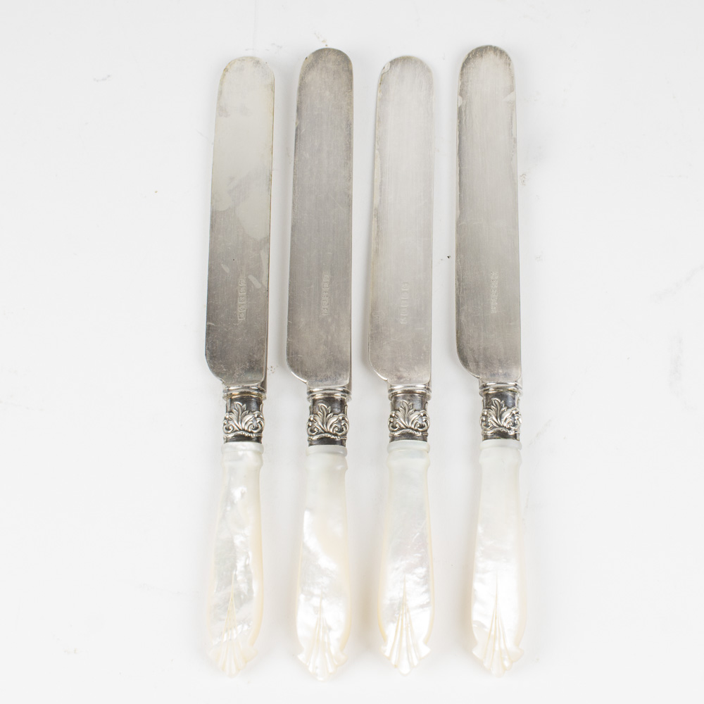 Harrison Bros & Howson Knives With Mother Of Pearl Handles