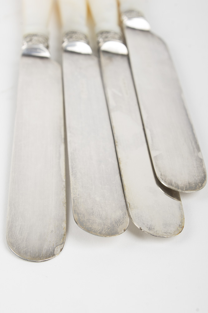 Harrison Bros & Howson Knives With Mother Of Pearl Handles