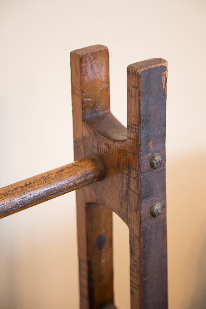 Rustic Wooden Ladder Rack