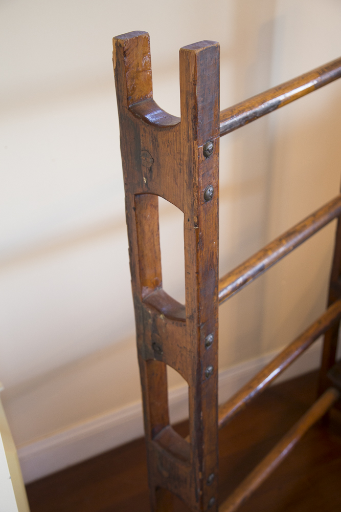 Rustic Wooden Ladder Rack