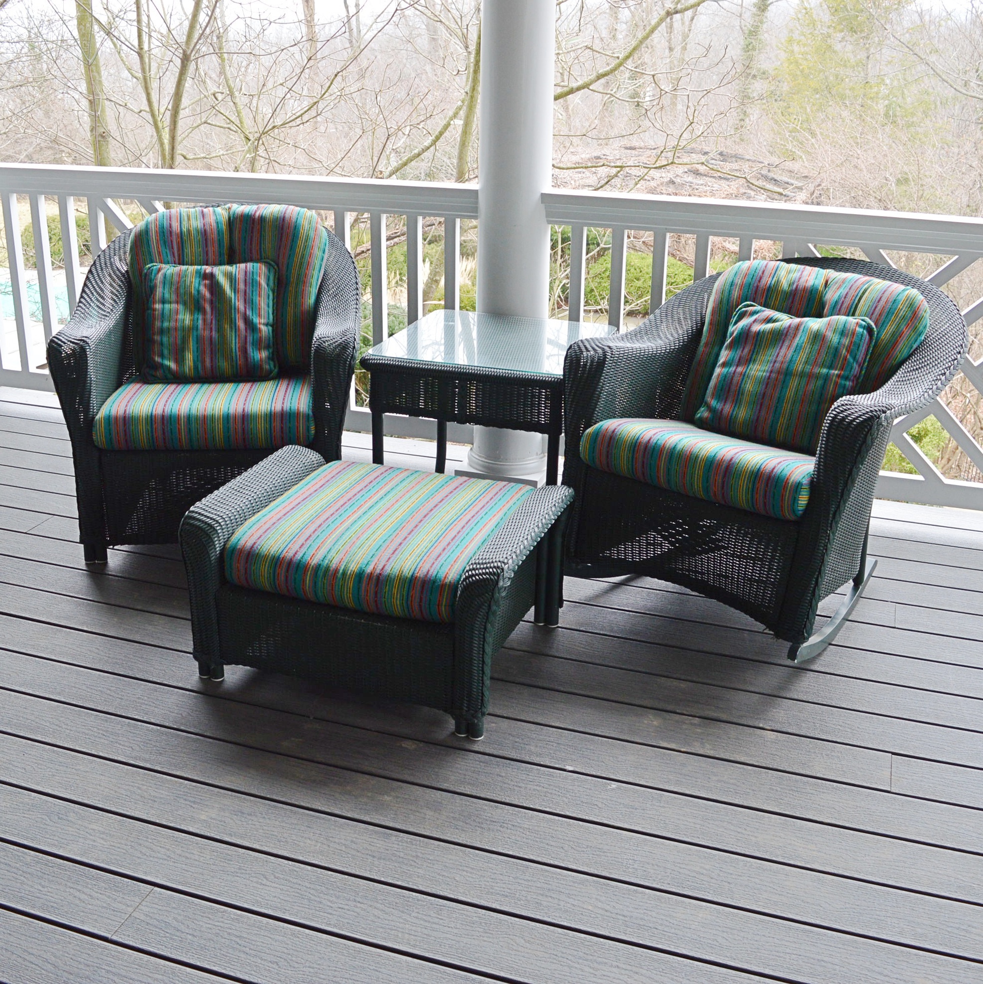 Lloyd Flanders All Weather Wicker Patio Set (4pc)