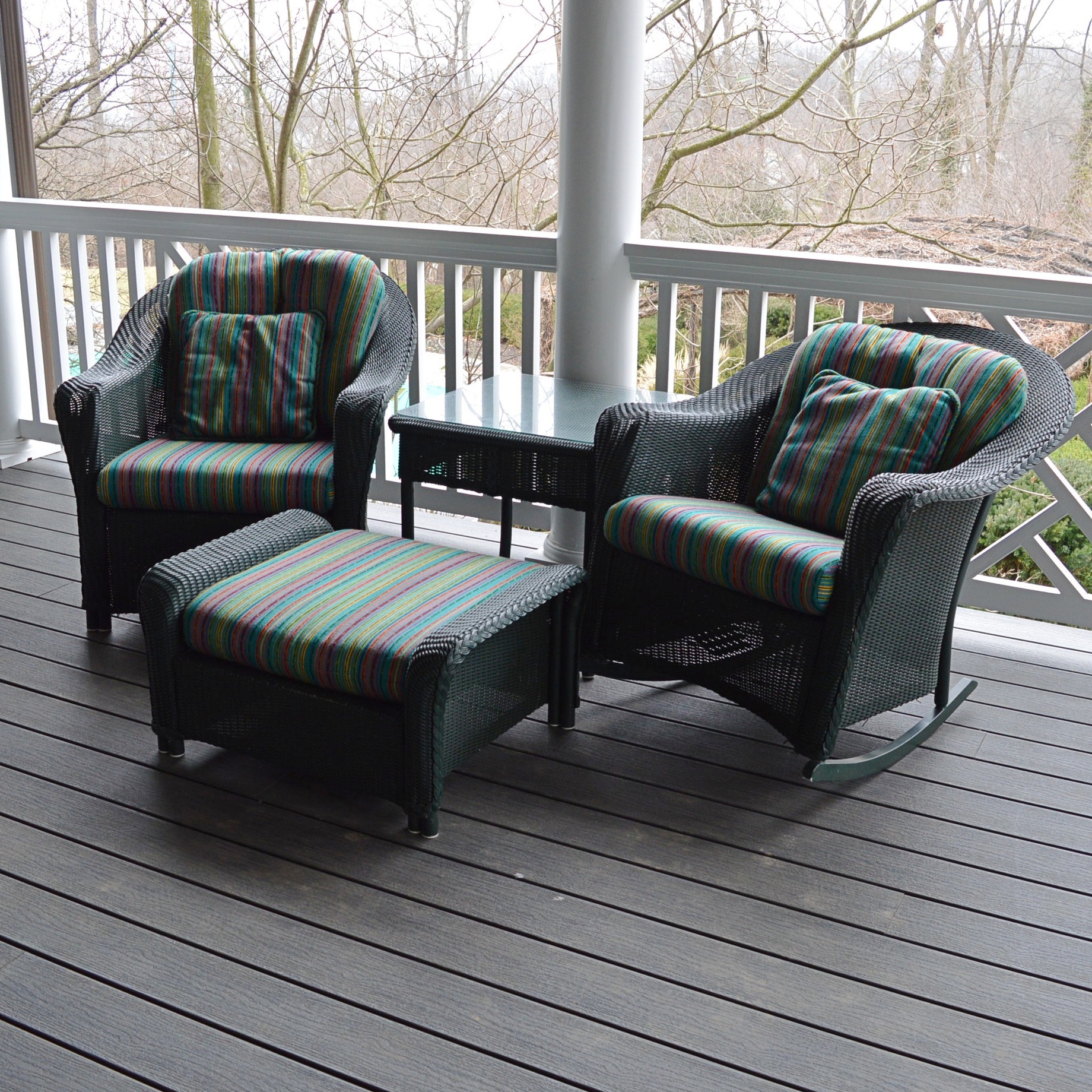 Lloyd Flanders All Weather Wicker Patio Set (4pc)