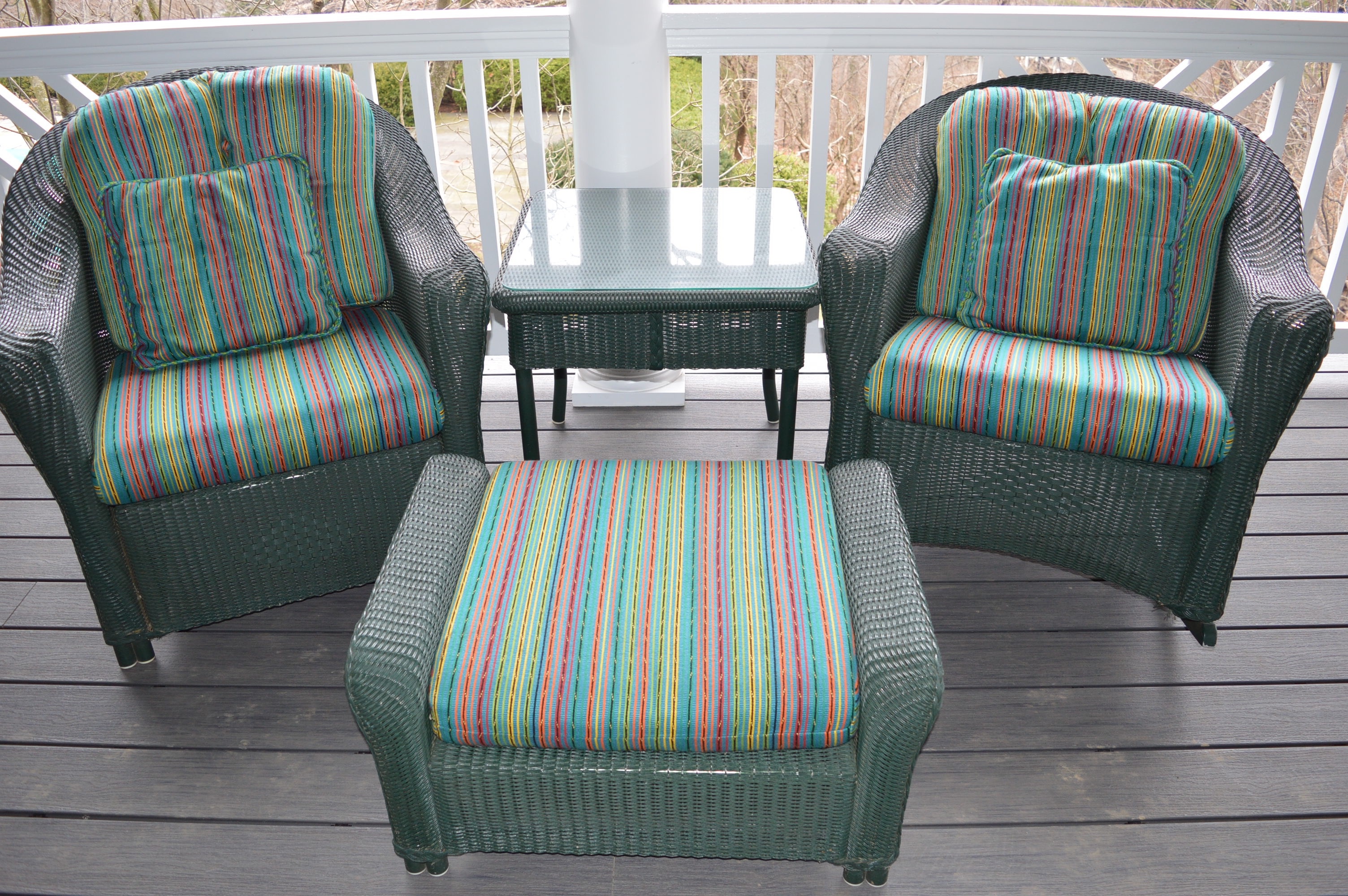 Lloyd Flanders All Weather Wicker Patio Set (4pc)