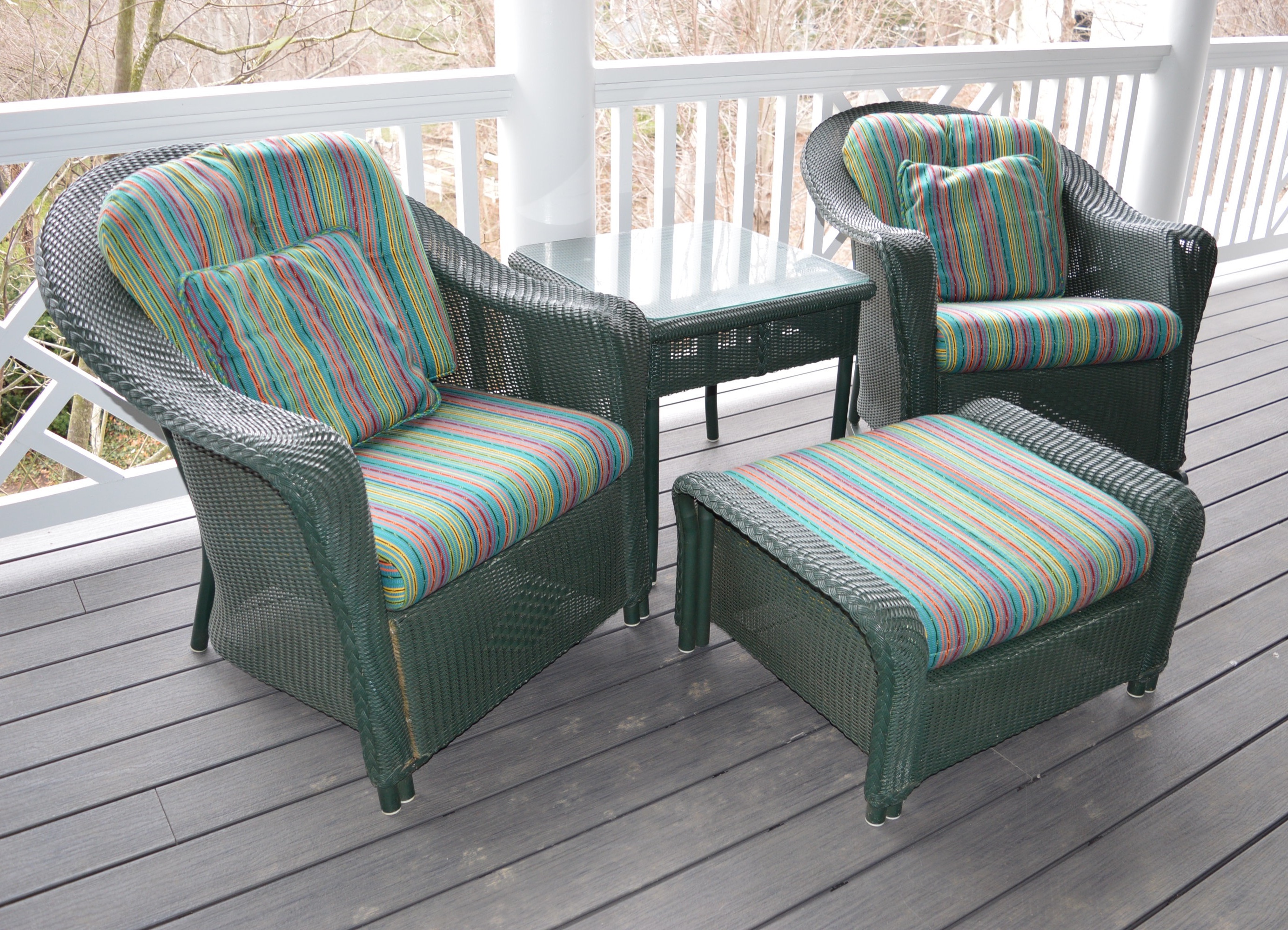 Lloyd Flanders All Weather Wicker Patio Set (4pc)