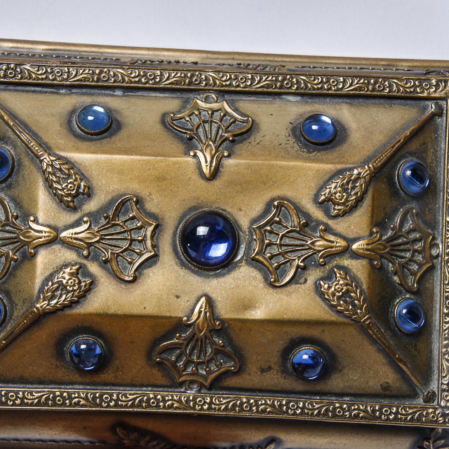 Antique Brass Jewelry Box
